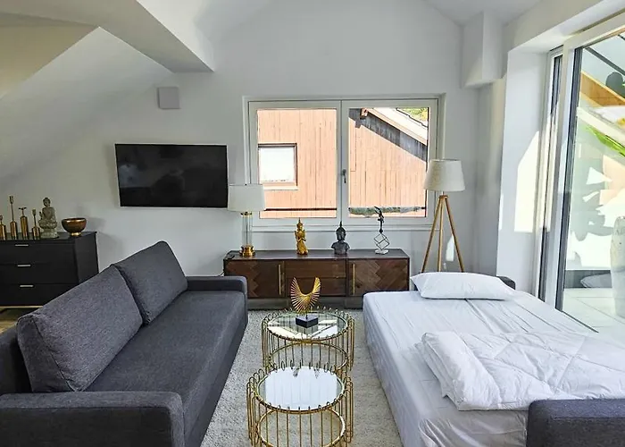 Apartmán Beautiful New Rooftop Loft -15 Min To Octoberfest